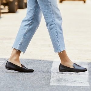 Birdies The Starling Black Leather Loafers Size 8